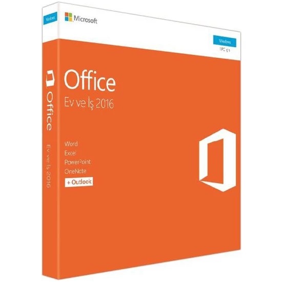 MİCROSOFT Office 2016 Türkçe Kutu