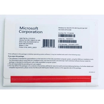 Windows Server 2012 R2 Standard 64Bit Oem Kutu P73-06165